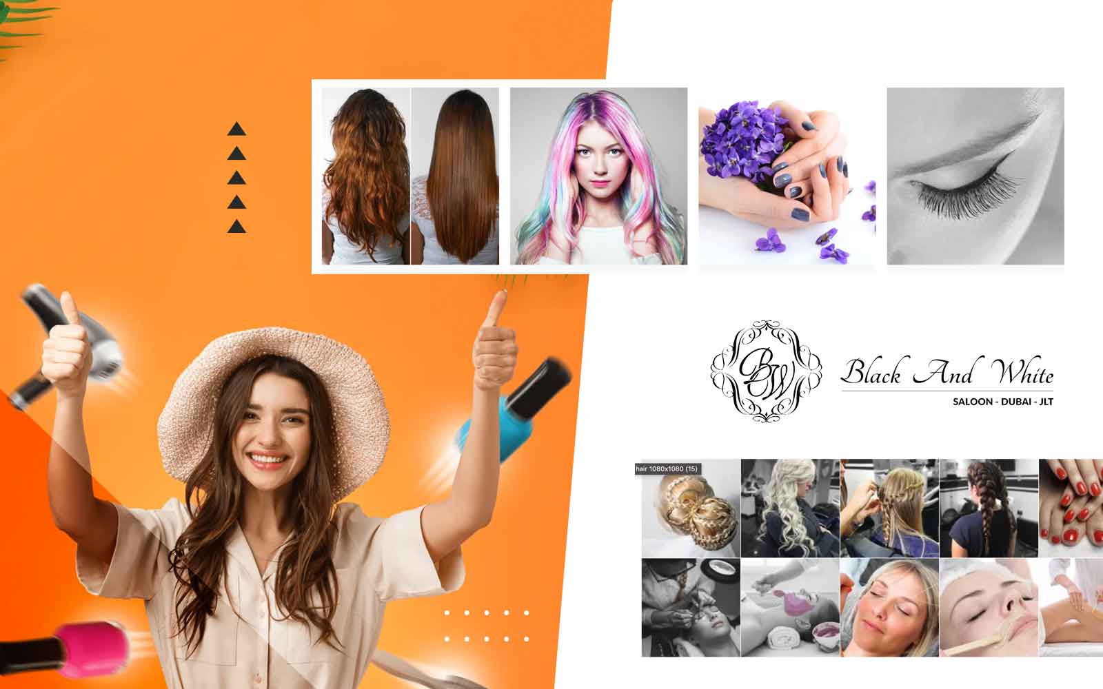 Top Reach Digital Client - Black and White Salon JLT